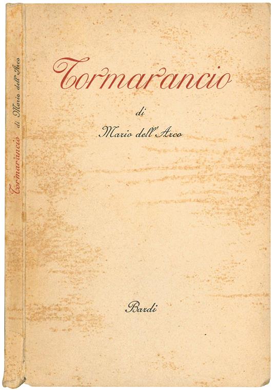 Tormarancio - Mario Dell'Arco - copertina