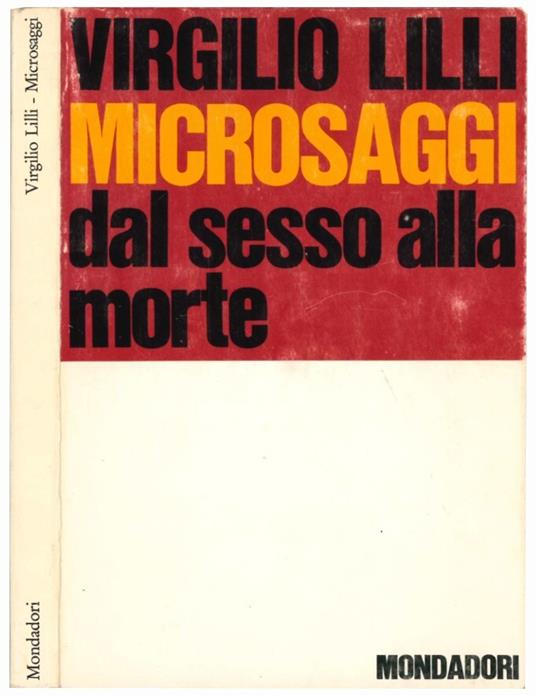 Microsaggi dal sesso alla morte - Virgilio Lilli - copertina