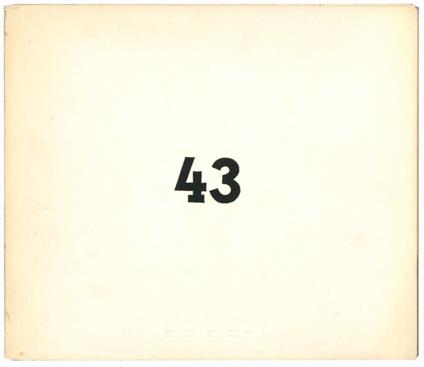 Impronte n. 43 di Claudio Parmiggiani testo di Vincenzo Agnetti - Claudio Parmiggiani - copertina