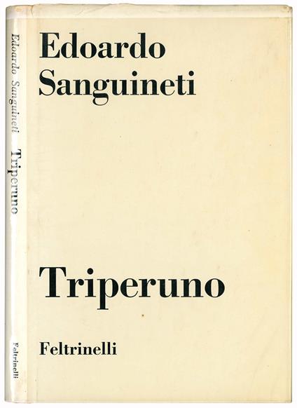 Triperuno - Edoardo Sanguineti - copertina