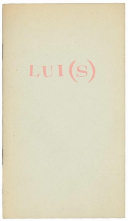 Lui(s) - copertina