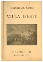 Historical notes on Villa D'Este