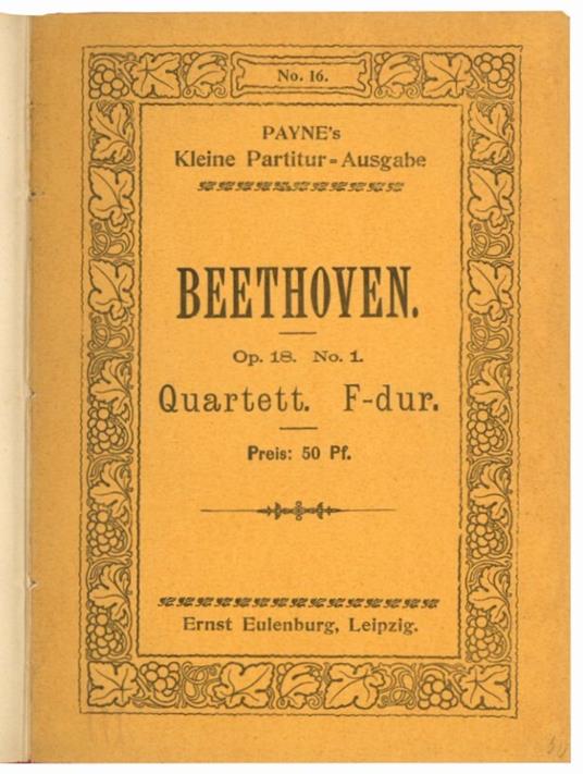 Beethoven op. 18 no. 1-6. Quartett - Ludvig Van Beethoven - copertina