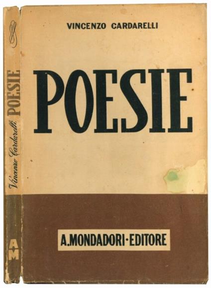 Poesie - Vincenzo Cardarelli - copertina