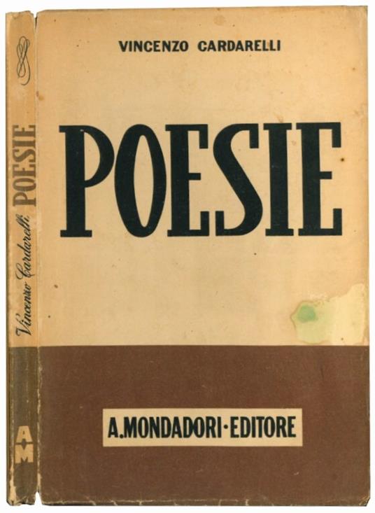 Poesie - Vincenzo Cardarelli - copertina