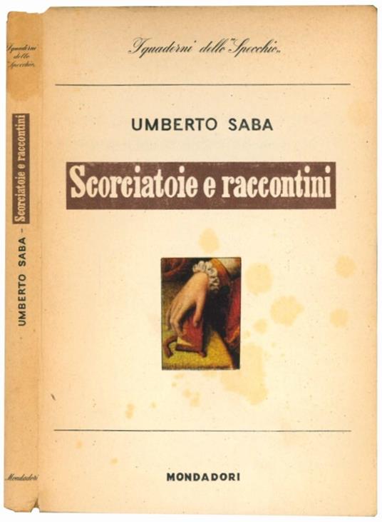Scorciatoie e racconti - Umberto Saba - copertina