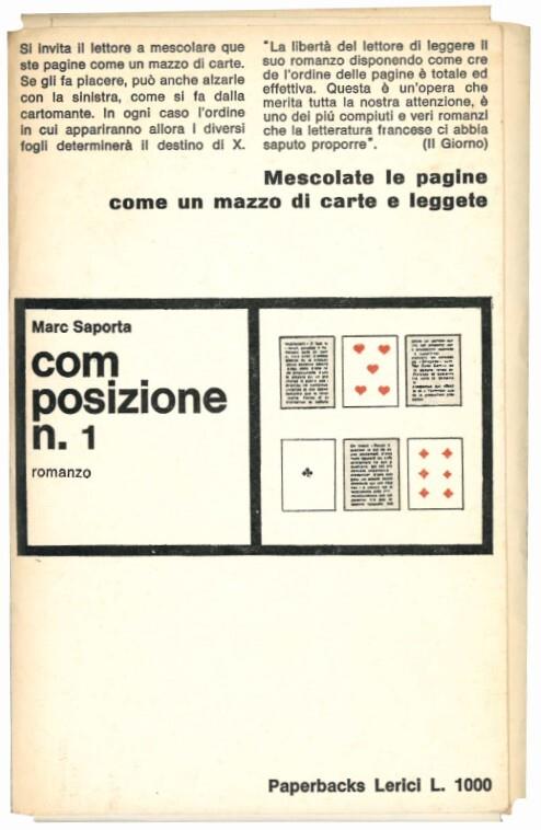 Composizione n. 1 - Marc Saporta - copertina