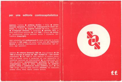 Achtung Dichter - Sarenco - copertina