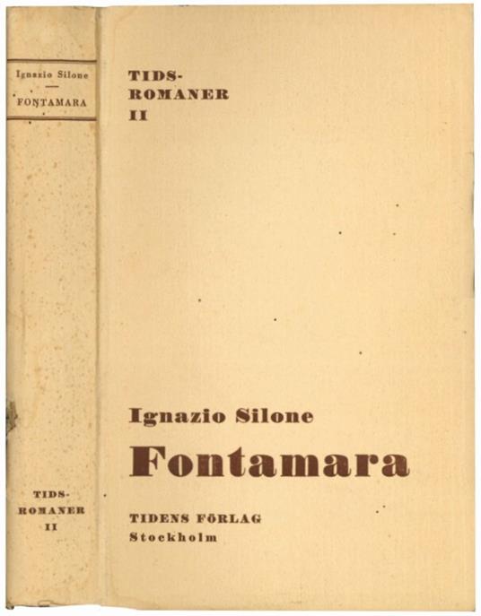 Fontamara - Ignazio Silone - copertina
