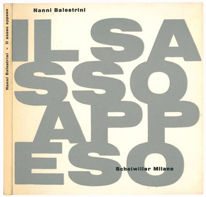 Il sasso appeso - Nanni Balestrini - copertina