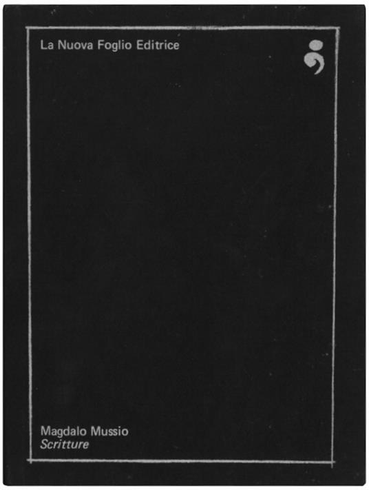 Scritture - Magdalo Mussio - copertina