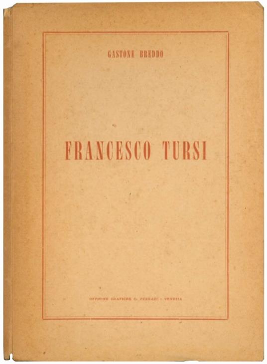 Francesco Tursi - Gastone Breddo - copertina
