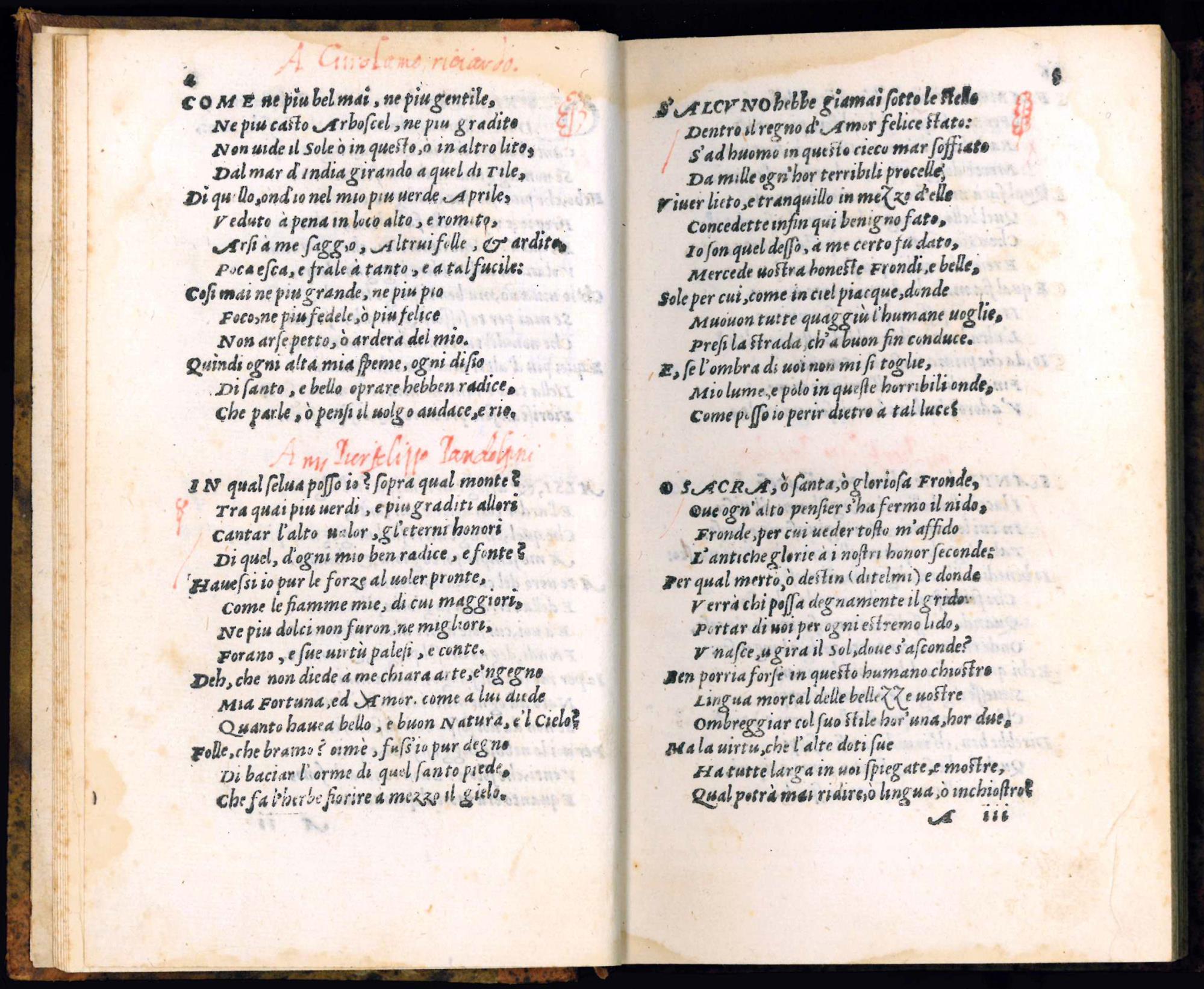 De sonetti di M. Benedetto Varchi, parte prima