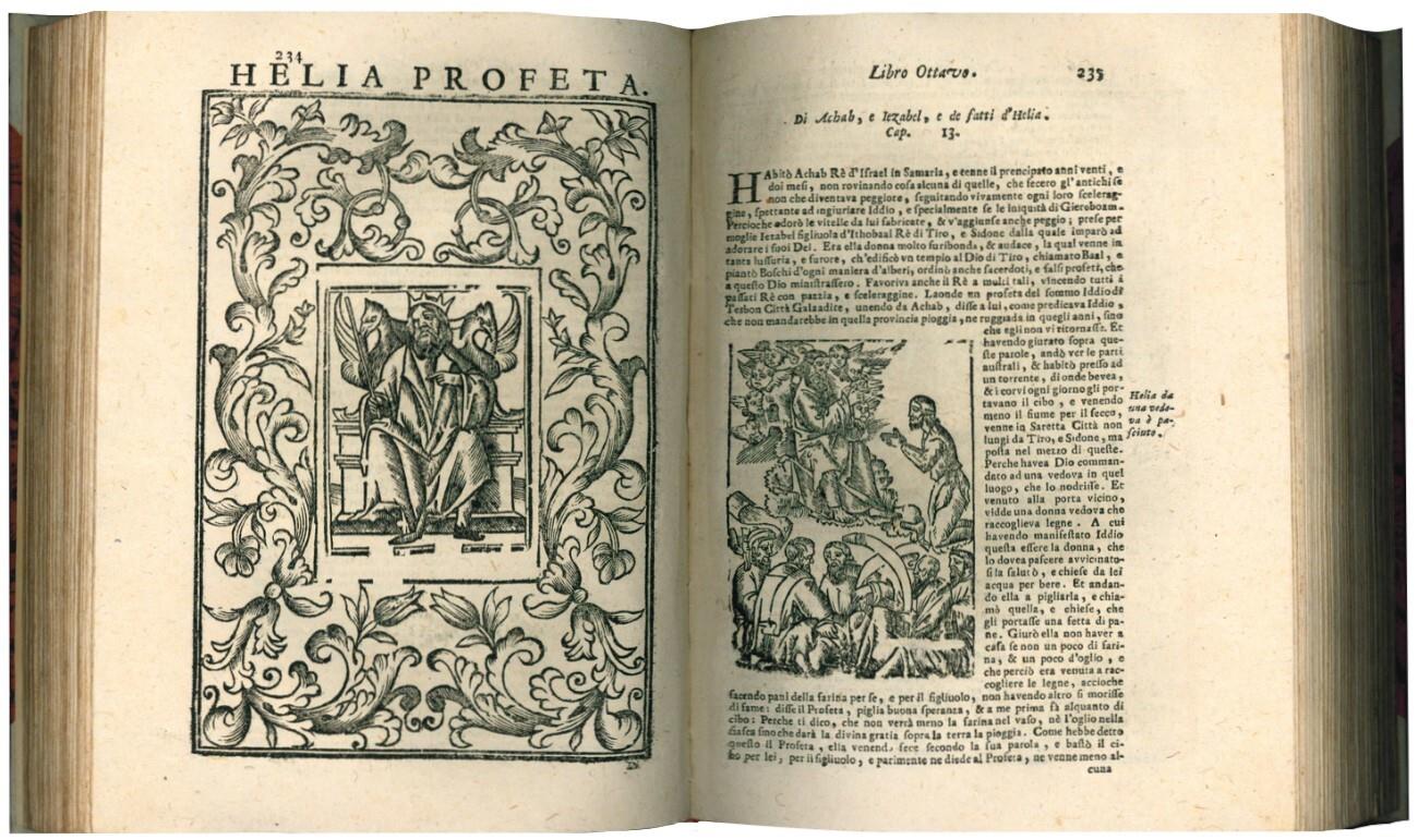 Gioseffo Flavio Historico Delle antichità, e Guerre giudaiche diviso in vintisette libri compartiti in tre parti, nella prima si tratta della creazione del mondo fino alla guerra di Sennacherib, nella seconda del tornar che tenea li giudei in Gierusa