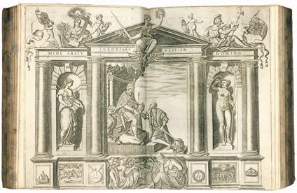 Le imprese illustri con espositioni, et discorsi del S.or Ieronimo Ruscelli [...] Con la giunta di altre imprese tutto riordinato et corretto - Girolamo Ruscelli - copertina