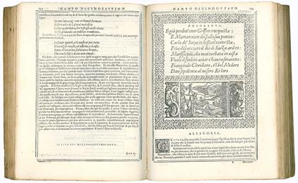 Bellezze del Furioso di M. Lodovico Ariosto scielte da Oratio Toscanella: con gli argomenti, et allegorie de i canti: con l'Allegorie de i nomi proprii principali dell'opera: et co i luochi communi dell'autore, per ordine di alfabeto del medesimo - Orazio Toscanella - copertina