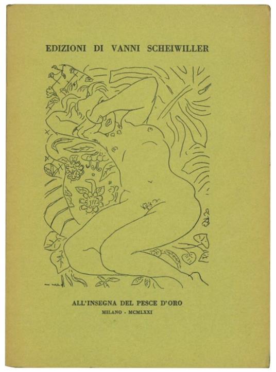 Edizioni di Vanni Scheiwiller: listino prezzi al 1 gennaio 1972 - Luciano Beggiato - copertina