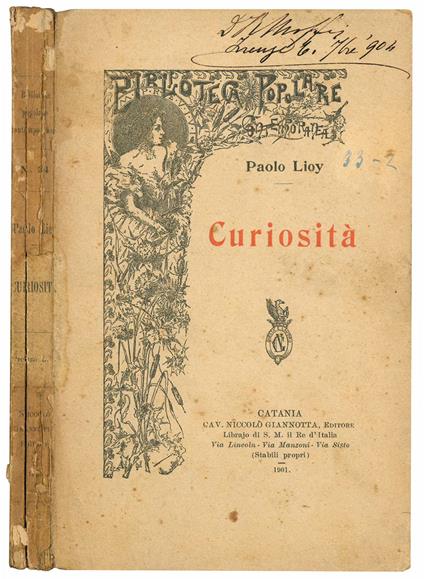 Curiosità - Paolo Lioy - copertina