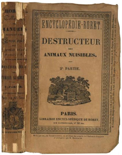 Nouveau manuel complet du destructeur des animaux nuisibles [...]. Les hylophthires et leurs ennemis [...] - Julius Theodor Christian Ratzeburg - copertina