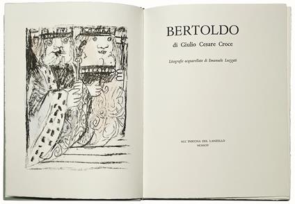 Bertoldo. Litografie acquarellate di Emanuele Luzzati - Giulio Cesare Croce - copertina