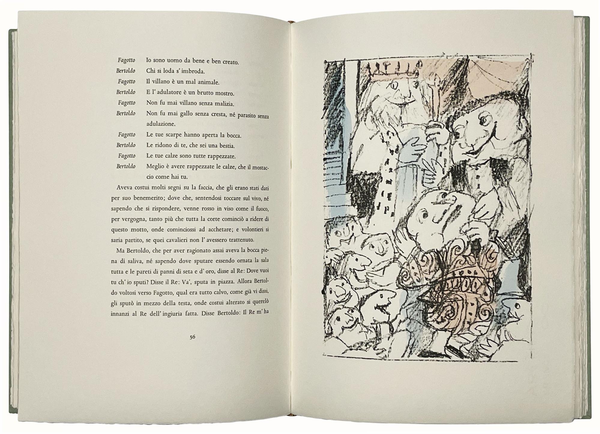 Bertoldo. Litografie acquarellate di Emanuele Luzzati