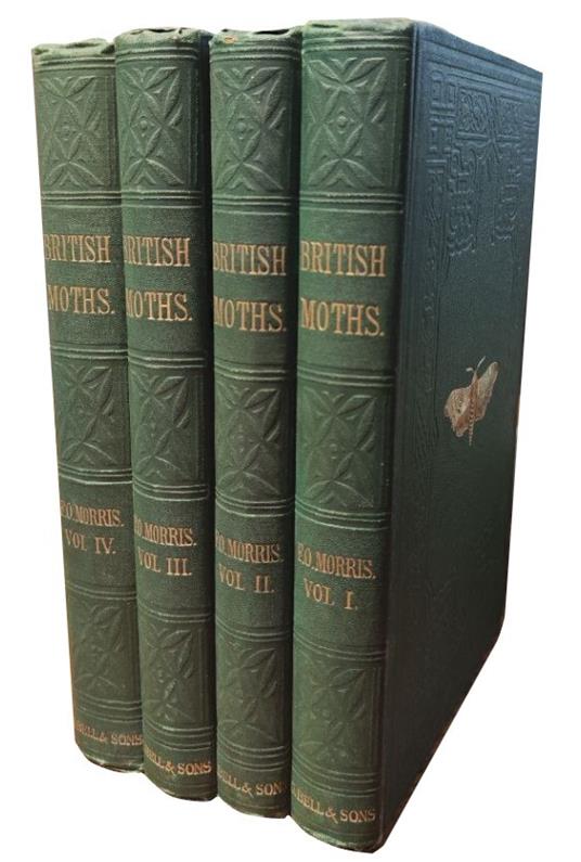 A natural history of British moths. 4 volumi - Francis Orpen Morris - copertina