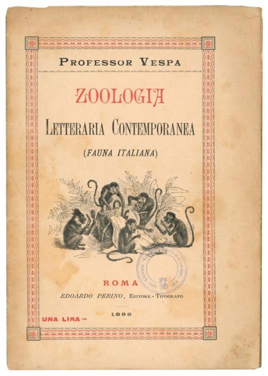 Zoologia letteraria contemporanea: fauna italiana - Professor Vespa - copertina