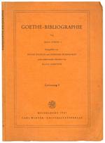 Goethe-Bibliographie. Lieferung 5
