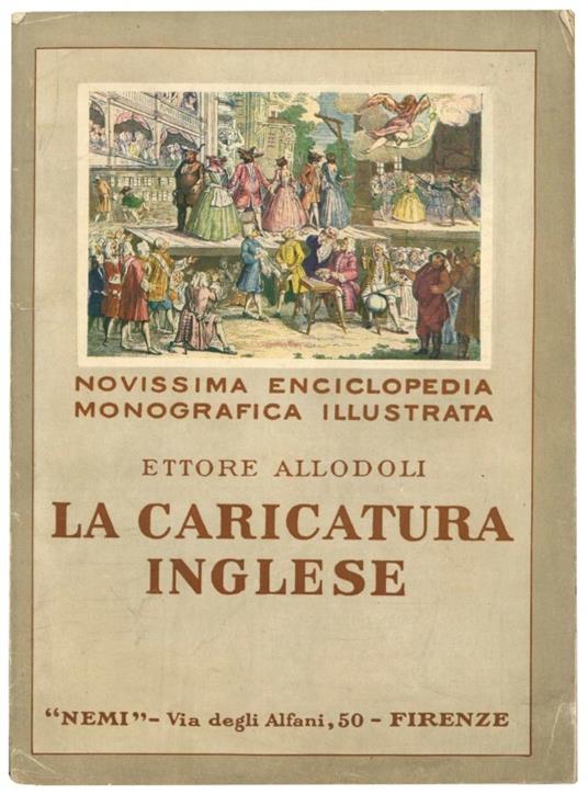 La caricatura inglese - Ettore Allodoli - copertina