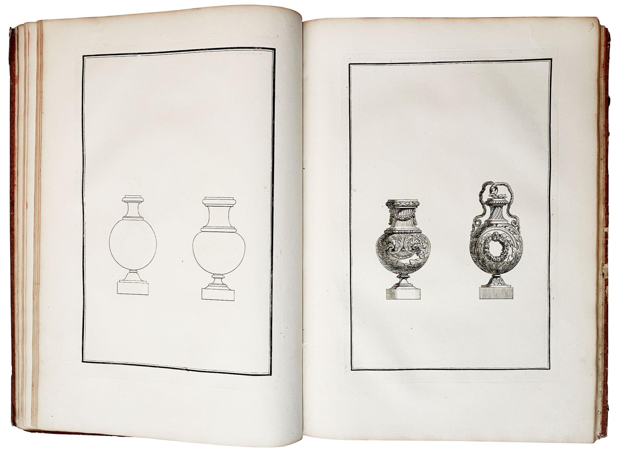 Collection de Vases Inventés, et Dessinés. Par M.r de Fontanieu. Intendant et Contrôleur Géné.ral des Meubles de la Couronne. Cette Collection a été faite pour Servir aux Tourneurs et à Ceux qui Ornent les Vases, Comme Fondeurs et Ciseleurs. & c. en