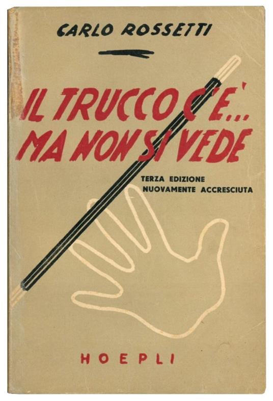 Il trucco c'è... ma non si vede. Giuochi di prestigio facili e dilettevoli d'ogni sorta e d'ogni tempo insegnati ai giovani dilettanti insieme con rare nozioni sull'arte dei prestigi e la sua storia - Carlo Rossetti - copertina