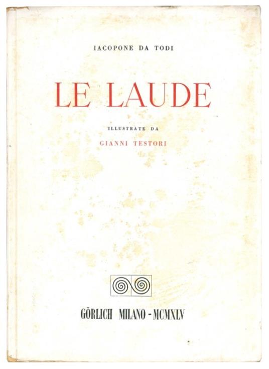 Le laude - Iacopone da Todi - copertina