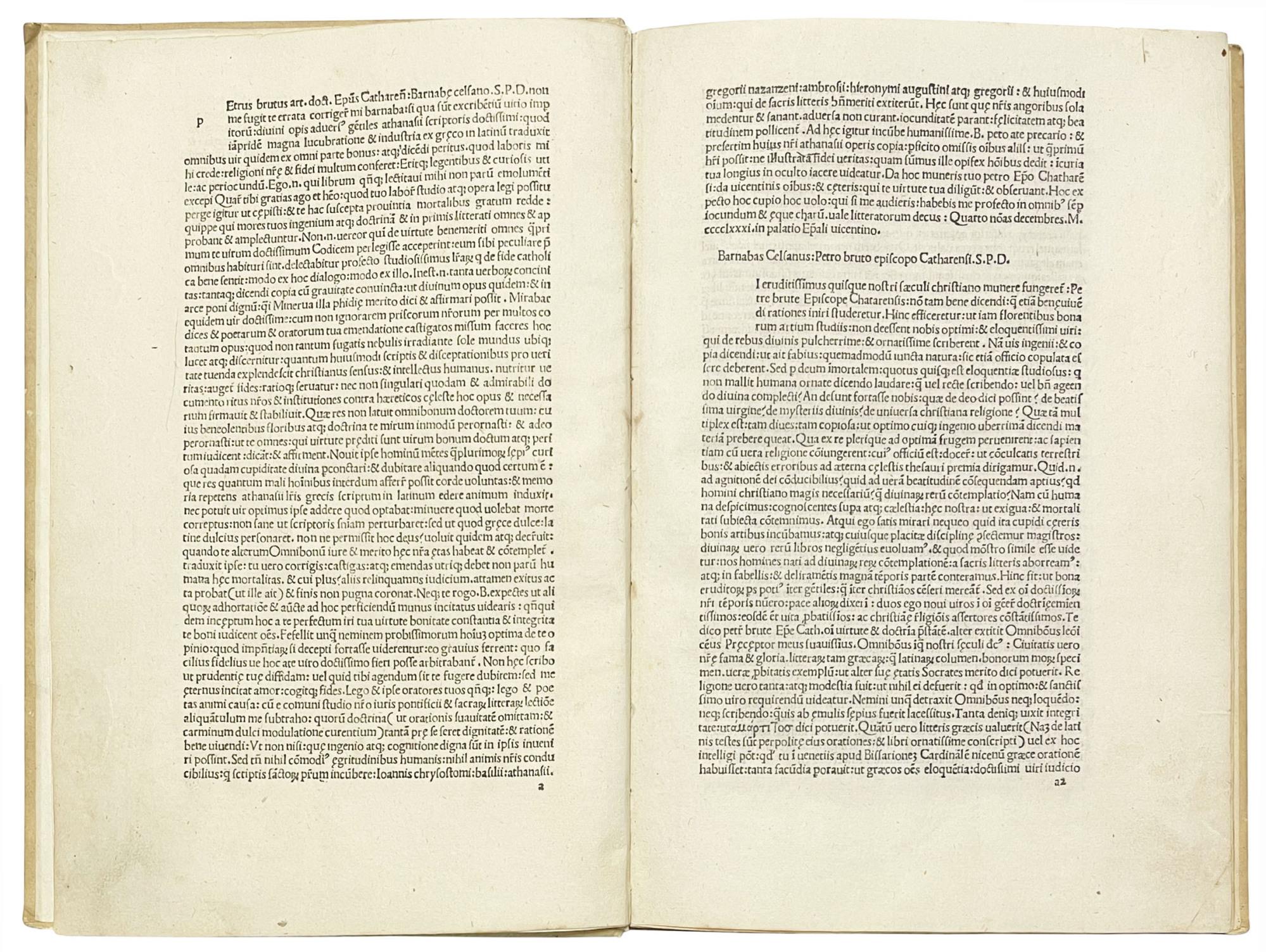 [Contra haereticos et gentiles]. Translated by Omnibonus Leonicenus. With additions by Petrus Brutus and Barnabas Celsanus