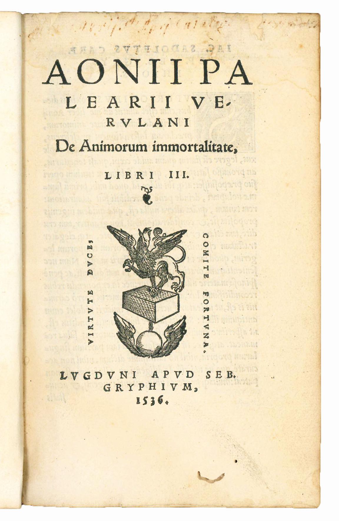 De Animorum immortalitate, libri III