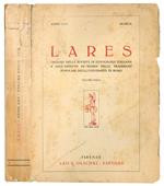 Lares: organo della società di etnografia italiana