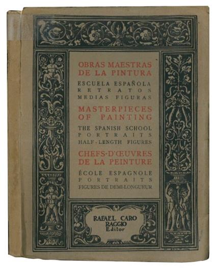 Obras maestras de la pintura. Escuela espanola retratos medias figuras - copertina