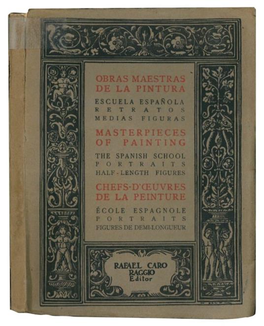 Obras maestras de la pintura. Escuela espanola retratos medias figuras - copertina