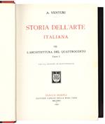 Storia dell'Arte Italiana VIII. L'architettura del Quattrocento. Parte prima (-seconda)