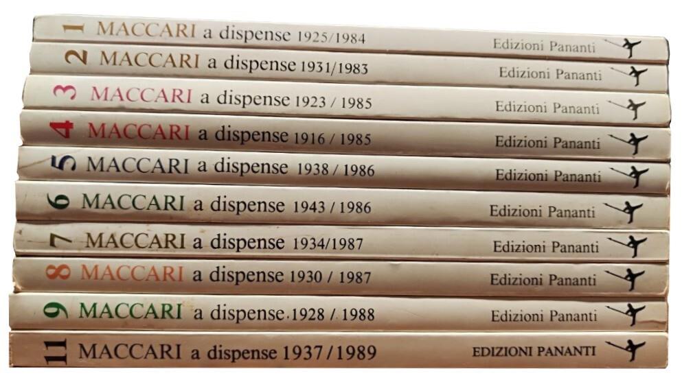 Maccari a dispense. 10 voll. (nr. 1-9, 11)