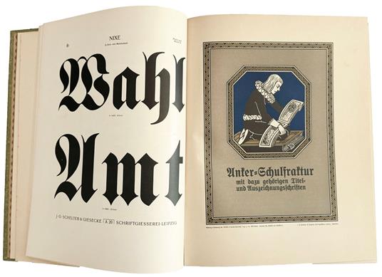 Hauptprobe J.G. Schelter & Giesecke Leipzig. 1.Band ~ Schriften Messinglinien usw - copertina