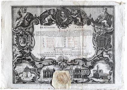 Plenary indulgence for Efisia Inz and twelve of her relatives - copertina