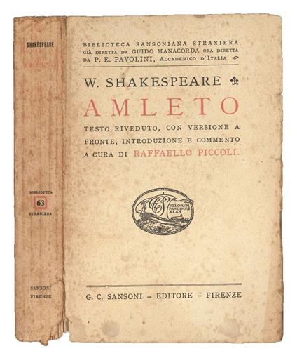 Amleto - William Shakespeare - copertina