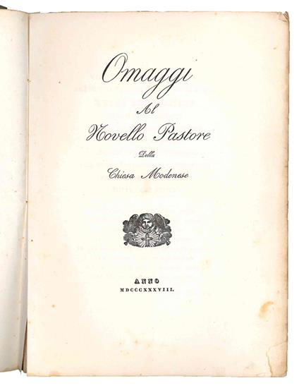 Omaggi al novello Pastore della Chiesa Modenese - copertina