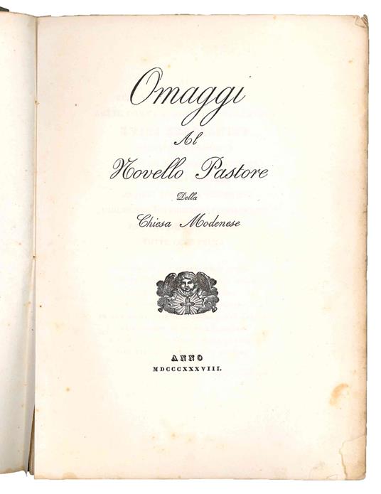 Omaggi al novello Pastore della Chiesa Modenese - copertina