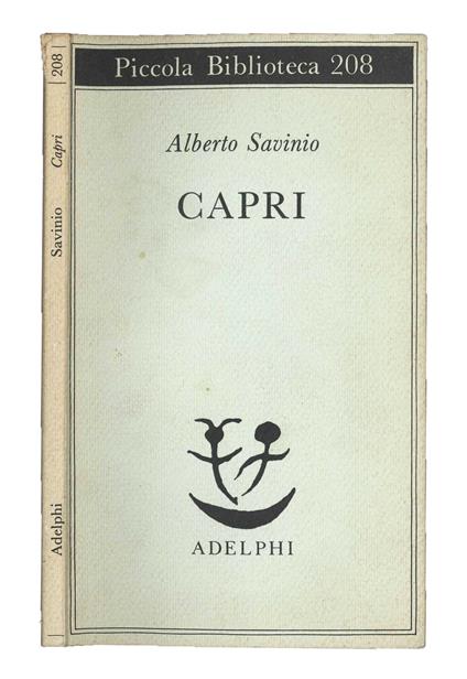 Capri - Alberto Savinio - copertina