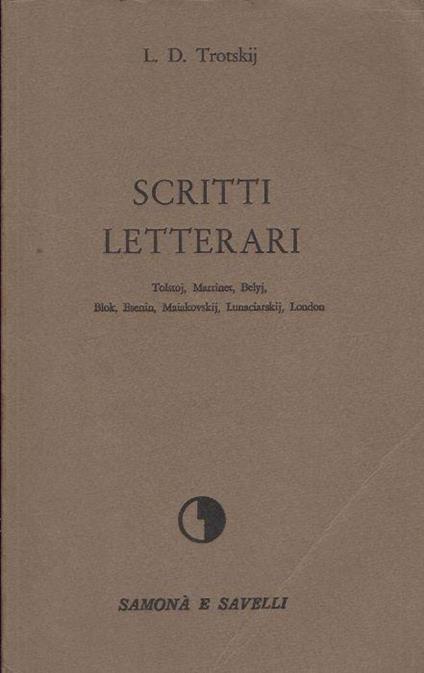 Scritti letterari - Lev Davidovič Trockij - copertina