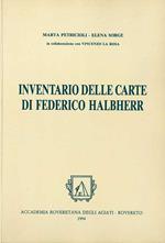 Inventario delle carte di Federico Halbherr di proprietà dell'Accademia roveretana degli Agiati