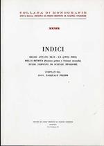 Indici delle annate XLIX-LX (1970-1981) della rivista (Sezione prima e Sezione seconda) Studi trentini di scienze storiche