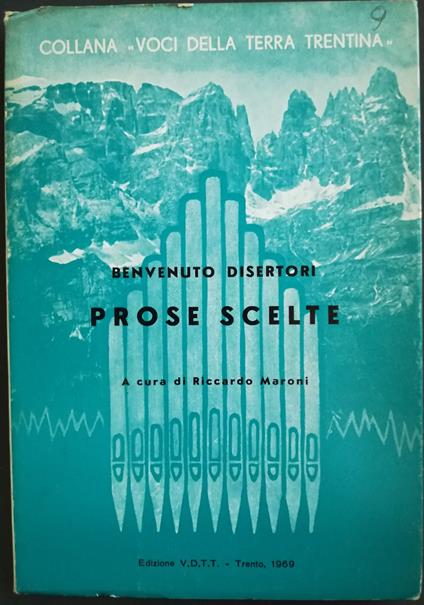 Prose scelte - Benvenuto Disertori - copertina