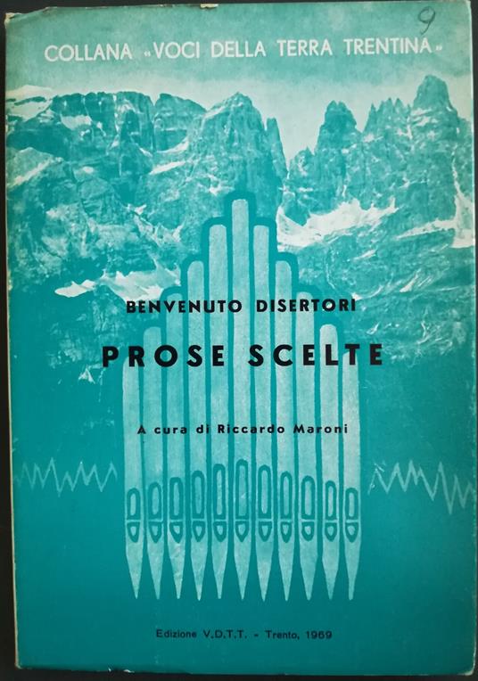 Prose scelte - Benvenuto Disertori - copertina
